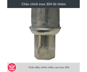 chân inox tăng chỉnh